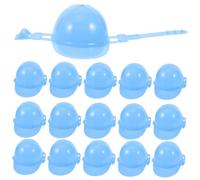 Kisangel 50pcs Miniature Safety Helmets Sturdy Plastic Boys and Girls Party Hat for Small Dolls Novelty Helmets Fine Details