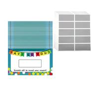 Kisangel 50sheets DIY Create Your Own Scratch off Cards Blank Paper
