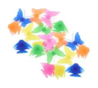 Kisangel 52pcs Bike Wheel Beads: Cute Plastic Clip-On Decorations for Children's Bikes - Butterfly and Fish decor for Girls & Boys Cycling