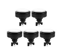 Kisangel 5PCS 60mm Round LED Push Button, Illuminated Arcade Button with Micro Switch, Control Panel Parts for Arcade Cabinet DIY and Machines