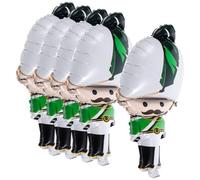Kisangel 5Pcs Christmas Party Foil Balloons Nutcracker Soldier Design Small Size Holiday Balloon Decorations for Xmas Party Supplies and Photo Background