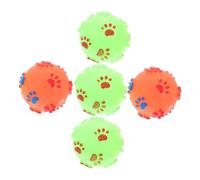 Kisangel 5pcs Creative Pet Ball Funny Sound for Dogs Puppies Random Color Engaging Playtime to Train Entertain Your Pets