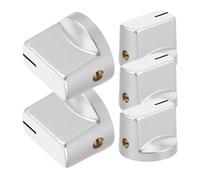 Kisangel 5pcs Electric Guitar Potentiometer Knobs Hat Style Volume Tone Controls Smooth Adjustment Compatible with Amplifiers Pedal Switch Covers