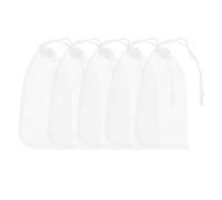 Kisangel 5pcs Fine Mesh Nylon Filter Bags for Aquarium Fish Tank Filtration Reusable Drawstring Mesh Filtration Bags for Water Filter