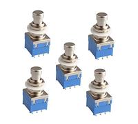 Kisangel 5pcs Guitar Effects Pedal True Bypass Metal Switch Box Electric Guitar Effect Pedal Foot