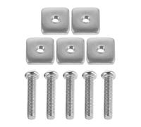 Kisangel 5Pcs M4 Stainless Steel Surfboard Fin Screws Paddle Board Fin Replacement Screws for Sup, Longboard, and Paddleboard Accessories with Cross Head for Water Sports