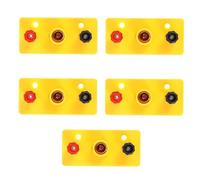 Kisangel 5Pcs Mini Screw Light Bulb Holders for School Science Experiments Plastic Small Lamp Bases with Heavy Duty Screw Terminals for Physics Lab Circuits Random Color
