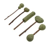 Kisangel 5Pcs Natural Catnip Lollipops Edible Cat Snacks for Appetite Digestion Teething for Cats to Distract From Furniture Chewing Assorted Styles