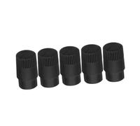 Kisangel 5pcs Plastic Volume Control Knobs for Half-shaft Potentiometer Electric Guitar Black Replacement Caps with Proper Fit and Damage Resistance, Sleek Simple Design for Guitar