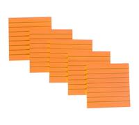 Kisangel 5pcs Portable Note Pads with 50 Sheets Orange Pet Material Multi-function Memo Stickers for Home and Study Use, Portable and Can Mark the Focus