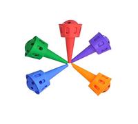 Kisangel 5Pcs Scoop Ball for Interactive Throw Chuck Ball Game Lightweight Eco Friendly Abs Plastic Mixed Colors for Indoor Outdoor Parent Play and School Training Equipment