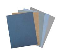 Kisangel 5PCS Silicon Carbide Sandpaper Sheets Assorted Grits Wet Dry Abrasive for Automotive Metal Wood Sanding and Polishing Easy to Cut for Precise Finishing