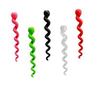 Kisangel 5pcs Silicone Brake Cable Covers for Bikes Snake-Shaped Protective Wire Sleeves Anti-Scratch Brake Line Hiders for Mountain Road Folding Bicycles Multi-Color