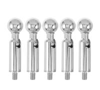 Kisangel 5pcs Spherical Joint Mic Arm Connector - Metal Ball Head for Podcast Microphone Mount - 17.4mm/0.69In Desk Clamp Boom Arm Articulating Replacement 1/4"