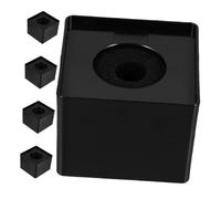 Kisangel 5pcs Square Mic Flag Microphone Logo Cube for Interview Host Portable and Small Flag Station Table Stand