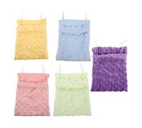 Kisangel 5pcs Sugar Glider Bonding Pouch Hanging Bed Set, Small Animal Sleeping Hammocks with Warm Soft Fabric, Sugar Glider Nest Cage Accessories for Hamsters, Rats, and Small Pets