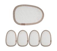 Kisangel 5pcs Transparent Lace for Wig Making - Transparent Lace Net - Wig Frontal Closure Base - Toupee Accessories for Under Hair Protection & Fashionable Styling
