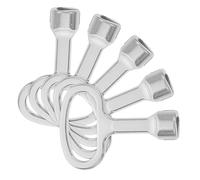 Kisangel 5pcs Triangle Socket Spanner Key for Elevator Lift Door Cabinet Metal Triangle for Electrical Gas Water Panels Enhanced Security and Authorized Use