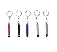 Kisangel 5pcs Universal Stylus Pens Capacitive Stylus Portable Size Easy to Carry for Taking Notes with Keychain Assorted Color Plastic Metal Random Color