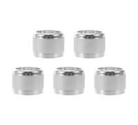 Kisangel 5pcs Walking Pole Thread Locking Collar, Metal Crutch Tightening Lock Nut Clamp for Extendable Walking Stick Repair Parts Accessory, Silver