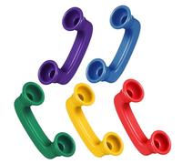 Kisangel 5pcs Whisper Phones for Bright Colorful Abs Handsets for Speech Learning Phonics Practice Language Development Pretend Play Educational