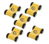 Kisangel 5pcs Wooden Slide Racing Game with Mini Cars for Montessori Educational for Brain Development Portable Preschool Race Track for Family Interactive Play