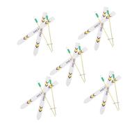 Kisangel 5Set Miniature Dollhouse Skis with Poles Realistic Winter Sports Accessories for Bjd Dollhouse Christmas Scenes Compact and Detailed Holiday Decor for Creative Storytelling
