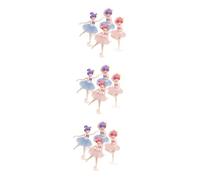Kisangel 5sets 4pcs Ballet Girl Figurines Cake Topper Birthday Cake Decoration Ornaments for Craftsmanship Home Table Statue Present for Parties and Celebrations 4pcs*5