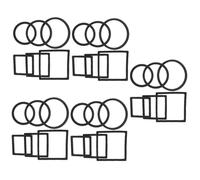 Kisangel 5sets Floating Duckweed Rings for Aquarium Plant Holder Rings Time-saving Fish Feeding Circles 6pcs*5