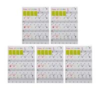 Kisangel 5sheets Electronic Keyboard Stickers Removable Piano Key Stickers for Beginners Keyboard Note Labels Music Notation Guides Learning Supplies