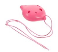 Kisangel 6-hole Plastic Alto Ocarina in C Key, Portable Beginner Wind Instrument for Boys and Girls and Adults, Sturdy Resin Mini Ocarina for Music Practice and Learning Random Color