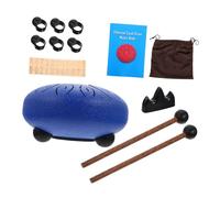 Kisangel 6-inch 11-note c Key Tongue Drum Portable Ethereal Percussion Instrument Tongue Drum for Music Lovers