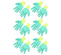 Kisangel 6 Pairs Hamster Training Gloves Bite Resistant Small Animal Handling Mitts Washable Anti-Slip Puncture Proof Protective Gloves for Rodent Taming and Veterinary Use