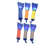 Kisangel 6 Pcs Finger Rockets with Flashing Lights Smooth Safe Launch for Party Favors Fun Tricky Outdoor Flying Game for Boys Random Color