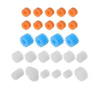 Kisangel 6 Sets Plastic Spindle Worm Gear Kit for Rc Cars and Model Planes, Includes Multiple Bore Sizes, Reduces Friction and Ensures Consistent Power Transfer, for Small Gears Crafting