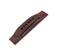 Kisangel 6-string Acoustic Guitar Bridge Saddle Through Slot for Folk and Classical Guitars Rosewood Bridge Replacement Part Go205 Acoustic for String and Sound Stability
