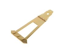 Kisangel 6 String Square Shape Metal Guitar Tailpiece Newly Designed with Excellent Workmanship and Included Screws for Upgrading Old Or Dirty Bridges Golden Finish 20.2 X 9.65 X 0.3 CM