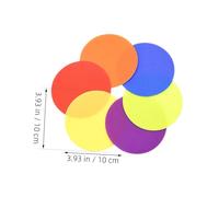 Kisangel 60pcs Carpet Circles Markers for Classroom Soft Floor Dots in Colors Educational Spot Stickers for Preschool Kindergarten Group Activities and Early Learning Development