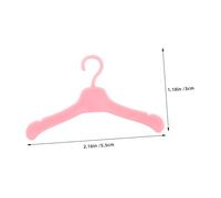 Kisangel 60pcs Miniature Doll Clothes Hangers Dollhouse Wardrobe Rails Compact Space Saving Clothes Holder for Doll Closet Storage