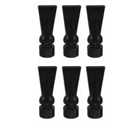 Kisangel 6pcs Aquarium Duckbill Valve Nozzle for Return Pipe and Aquatic Tanks, Black Plastic Adjustable Water Outlet Nozzle with Easy Installation and Mess-free Operation for Fish Tank