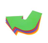 Kisangel 6pcs Arrow Flat Disc Markers Non Slip Floor Directional Training Markers for Tennis Volleyball Basketball Soccer Agility Drills and Court Skill Development