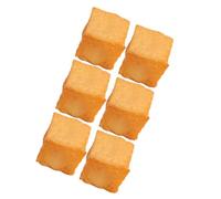 Kisangel 6pcs Artificial Fish Tofu Models Prop Food for under The Sea Party Restaurant Display