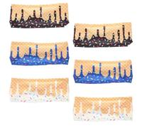 Kisangel 6pcs Baseball Headbands for Boys, Ice Cream Sweatband, Athletic Wicking Headbands for Baseball Drip Party Favors Sport Themed Birthday Supplies