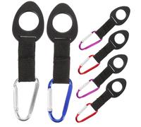 Kisangel 6pcs Carabiner Buckles Water Bottle Holder Clips Lightweight Hanging Hooks for Outdoor Hiking Camping Travel Fishing