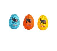 Kisangel 6pcs Colorful Cracked Dinosaur Egg Toys for Kids Educational Simulation Plastic Egg Mini Dinosaurs for Creative Play and Learning Random Color