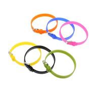 Kisangel 6pcs Colorful Silicone Wrist Bands DIY Watch Straps Decorative Bracelets for Wristwatches Comfortable Flexible Replacement Accessories