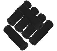 Kisangel 6pcs Ergonomic Black Sponge Crutch Handle Grips for Walking Cane and Walking Stick, Anti-skid Thick Hand Grip Wraps Designed for Elderly and Disabled Users to Prolong Service Life