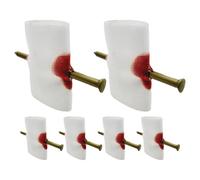 Kisangel 6pcs Finger Nail Performance Props Novelty Bloody Nail Trick for April Fool's Halloween Prank for All Ages Easy Setup Boosts Social Skills