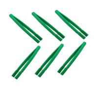 Kisangel 6pcs Flat Head Plastic Tweezers for Lightweight Insect Collecting Crafting Tools Safe Smooth Design for Preschool Science Experiments and Fine Motor Skills Development