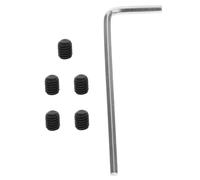 Kisangel 6pcs Guitar String Retainer Locking Screws for Electric Bass Guitars Hex Thread Metal Mounting Hardware for Tuning Pegs Saddles and Neck Plate Stable Tuning and Secure String